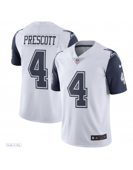 Men's Dallas Cowboys Dak Prescott White Nike Color Rush Limited Jersey