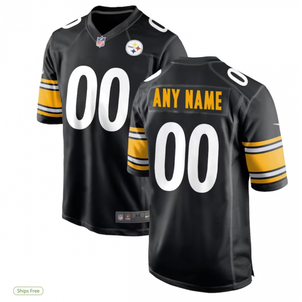 Men's Nike White Pittsburgh Steelers Custom Game Jersey Men's Nike White Pittsburgh Steelers Custom Game Jersey
