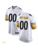 Men's Nike White Pittsburgh Steelers Custom Game Jersey Men's Nike White Pittsburgh Steelers Custom Game Jersey