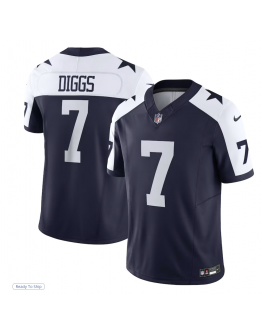 Men's Dallas Cowboys Trevon Diggs Nike Navy Limited Jersey