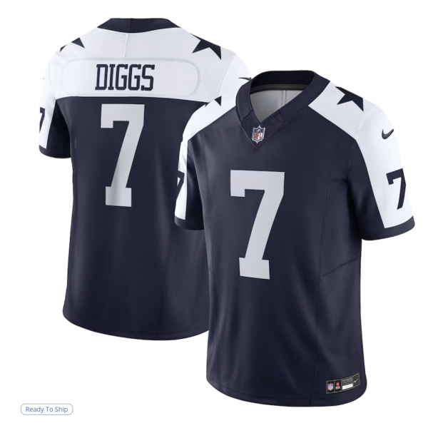 Men's Dallas Cowboys Trevon Diggs Nike Navy Limited Jersey