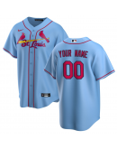 Men's St. Louis Cardinals Nike Light Alternate Replica Custom Jersey