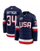 Men's USA Auston Matthews Fanatics Navy 2025 4 Nations Face-Off Premium Jersey