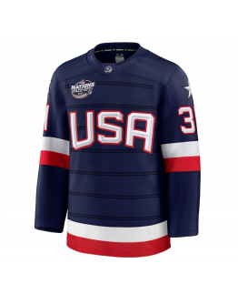 Men's USA Auston Matthews Fanatics Navy 2025 4 Nations Face-Off Premium Jersey