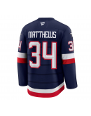 Men's USA Auston Matthews Fanatics Navy 2025 4 Nations Face-Off Premium Jersey