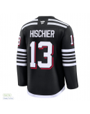 Men's New Jersey Devils Nico Hischier Fanatics Black Alternate Premium Jersey