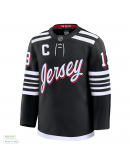 Men's New Jersey Devils Nico Hischier Fanatics Black Alternate Premium Jersey