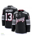 Men's New Jersey Devils Nico Hischier Fanatics Black Alternate Premium Jersey