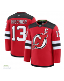 Men's New Jersey Devils Nico Hischier Fanatics Red Home Premium Jersey