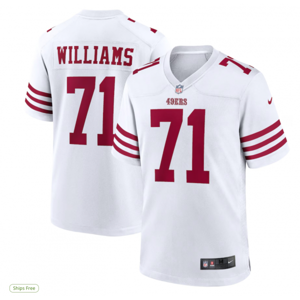 Men's San Francisco 49ers Trent Williams Nike White Player Game Jersey