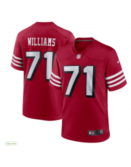 Men's San Francisco 49ers Trent Williams Nike Scarlet Alternate Game Jersey
