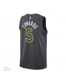Unisex Minnesota Timberwolves Anthony Edwards Jordan Brand Charcoal Swingman Jersey - Statement Edition