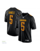 Men's Washington Commanders Jayden Daniels Nike Carbon Black Fashion Jersey