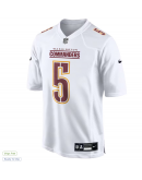 Men's Washington Commanders Jayden Daniels Nike Tundra White Fashion Jersey