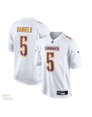 Men's Washington Commanders Jayden Daniels Nike Tundra White Fashion Jersey
