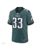 Men's Philadelphia Eagles Cooper DeJean Nike Green Game Jersey