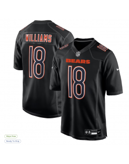 Men's Chicago Bears Caleb Williams Nike Carbon Black Fashion Jersey