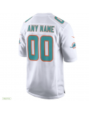 Men's Miami Dolphins Nike White Custom Game Jersey