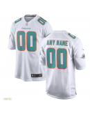 Men's Miami Dolphins Nike White Custom Game Jersey