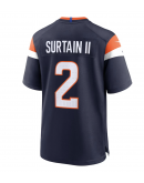 Men's Denver Broncos Patrick Surtain II Nike Navy Mile High Collection Alternate Game Jersey