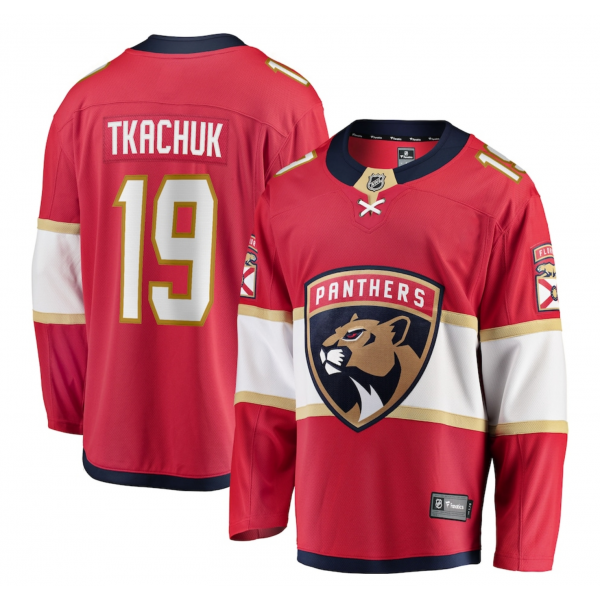 Men's Florida Panthers Matthew Tkachuk Fanatics Red Home Breakaway Player Jersey