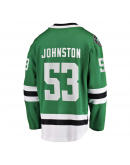 Men's Dallas Stars Wyatt Johnston Fanatics Kelly Green Home Breakaway Player Jersey