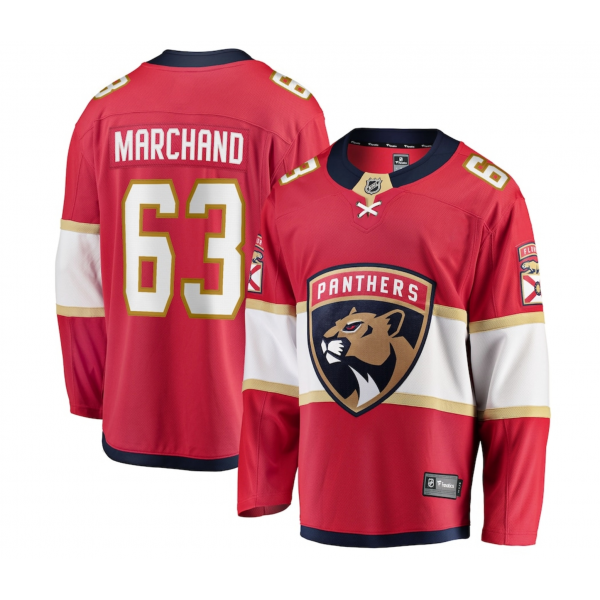 Men's Florida Panthers Brad Marchand Fanatics Red Home Breakaway Jersey
