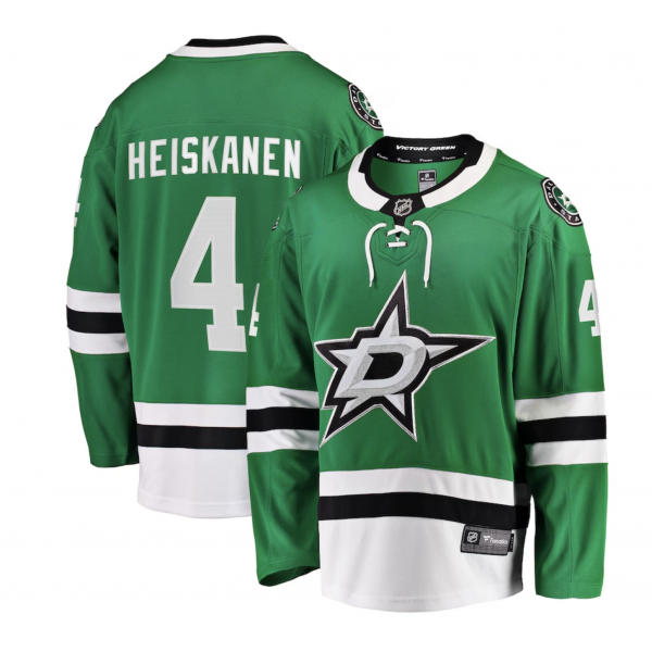 Men's Dallas Stars Miro Heiskanen Fanatics Kelly Green Team Color Breakaway Player Jersey