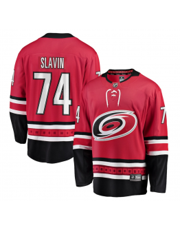 Men's Carolina Hurricanes Jaccob Slavin Fanatics Red Alternate Breakaway Player Jersey