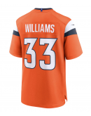 Men's Denver Broncos Javonte Williams Nike Orange Mile High Collection Game Jersey