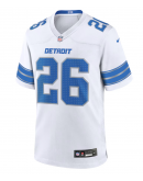 Men's Detroit Lions Jahmyr Gibbs Nike White Game Jersey Men's Detroit Lions Jahmyr Gibbs Nike White Game Jersey