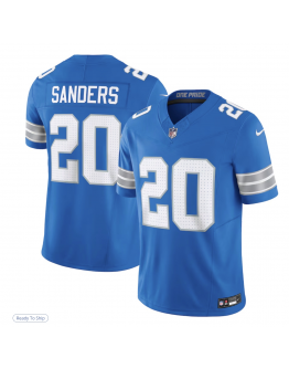 Men's Detroit Lions Barry Sanders Nike Blue Limited Jersey