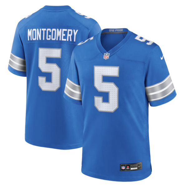 Men's Detroit Lions David Montgomery Nike Blue Game Jersey Men's Detroit Lions David Montgomery Nike Blue Game Jersey