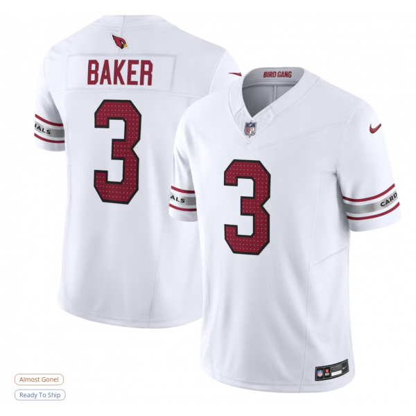 Men's Arizona Cardinals Budda Baker Nike White Limited Jersey