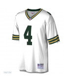 Men's Green Bay Packers Brett Favre Mitchell & Ness White Legacy Replica Jersey
