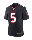 Men's Houston Texans Jalen Pitre Nike Navy Game Jersey