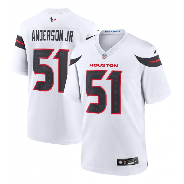 Men's Houston Texans Will Anderson Jr. Nike White Game Jersey