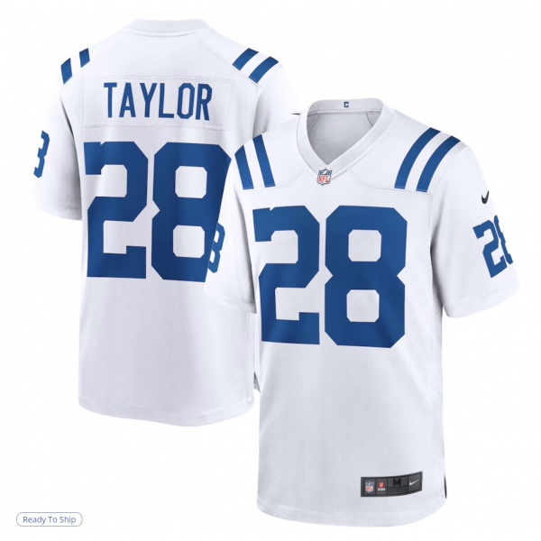 Men's Indianapolis Colts Jonathan Taylor Nike White Game Jersey