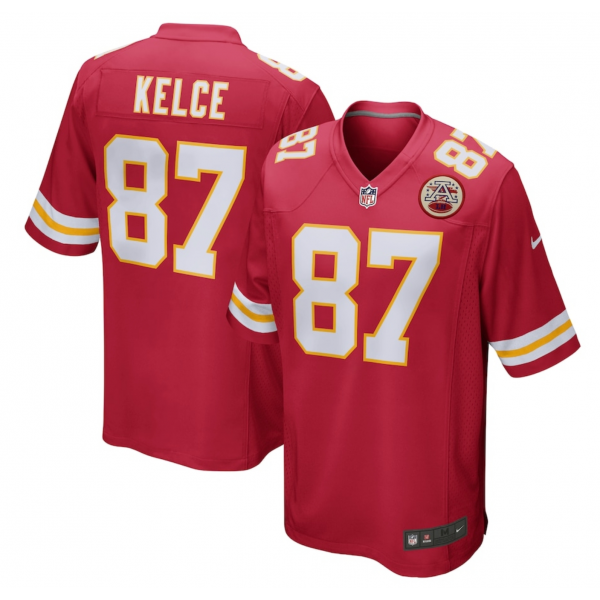 Men's Kansas City Chiefs Travis Kelce Nike Red Game Jersey