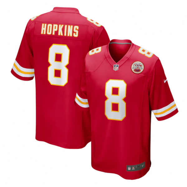 Men's Kansas City Chiefs DeAndre Hopkins Nike Red Player Game Jersey