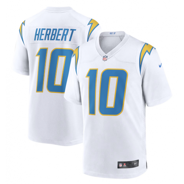 Men's Los Angeles Chargers Justin Herbert Nike White Game Jersey