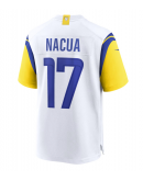 Men's Los Angeles Rams Puka Nacua Nike White Game Jersey Men's Los Angeles Rams Puka Nacua Nike White Game Jersey