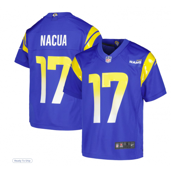 Youth Los Angeles Rams Puka Nacua Nike Royal Game Jersey