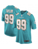 Men's Miami Dolphins Jason Taylor Nike Aqua Game Retired Player Jersey