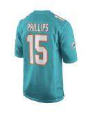 Men's Miami Dolphins Jaelan Phillips Nike Aqua Game Player Jersey