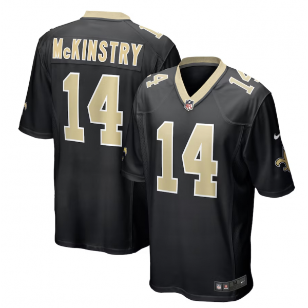 Men's New Orleans Saints Ga'Quincy McKinstry Nike Black Player Game Jersey