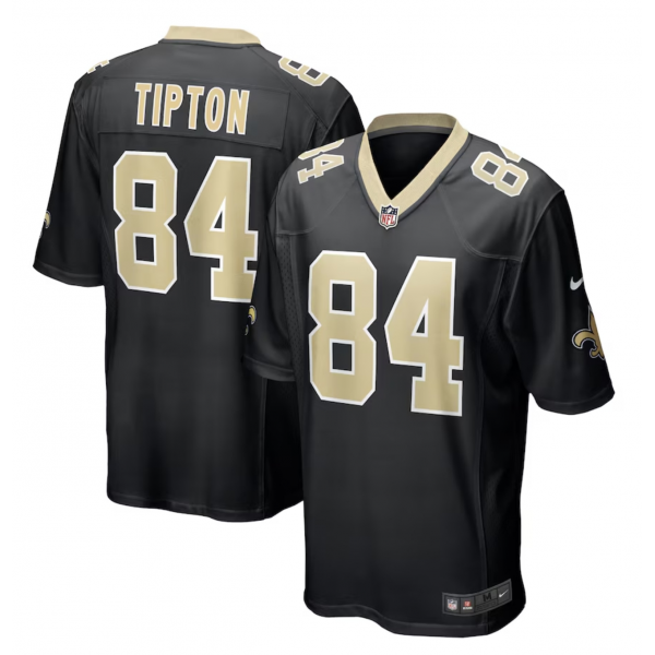 Men's New Orleans Saints Mason Tipton Nike Black Game Jersey