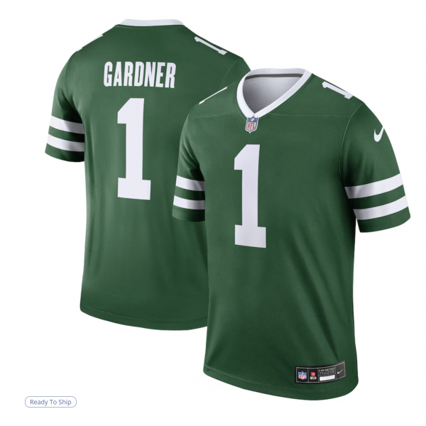 Men's New York Jets Ahmad Sauce Gardner Nike Legacy Green Legend Player Performance Top