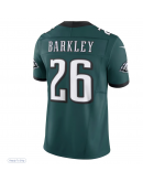 Men's Philadelphia Eagles Saquon Barkley Nike Midnight Green Game Player Jersey