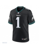 Men's Philadelphia Eagles Jalen Hurts Nike Black Alternate Game Jersey